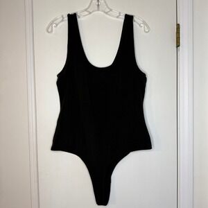 Madewell Womens XXL Black Sleeveless Tank Top Bodysuit Casual